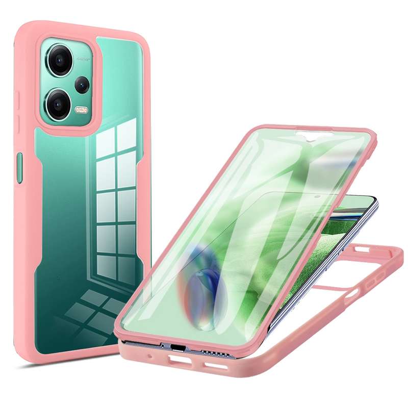 For Xiaomi Redmi Note 12 5G / Poco X5 Acrylic + TPU 360 Degrees Full Coverage Phone Case(Purple)