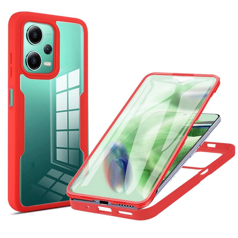 For Xiaomi Redmi Note 12 5G / Poco X5 Acrylic + TPU 360 Degrees Full Coverage Phone Case(Purple)