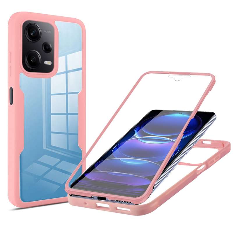 For Xiaomi Redmi Note 12 5G / Poco X5 Acrylic + TPU 360 Degrees Full Coverage Phone Case(Purple)