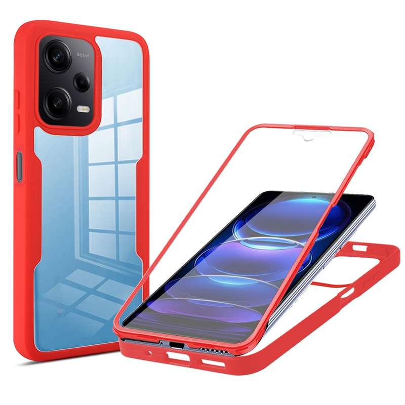 For Xiaomi Redmi Note 12 5G / Poco X5 Acrylic + TPU 360 Degrees Full Coverage Phone Case(Purple)