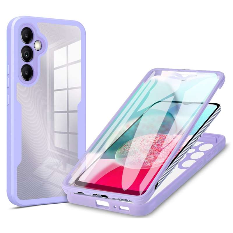 For Samsung Galaxy A34 5G Acrylic + TPU 360 Degrees Full Coverage Phone Case(Blue)
