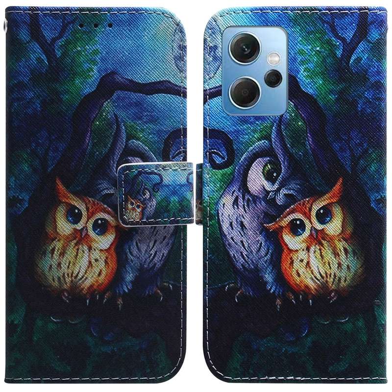 For Xiaomi Redmi Note 12 4G Global Coloured Drawing Flip Leather Phone Case(Magnolia)