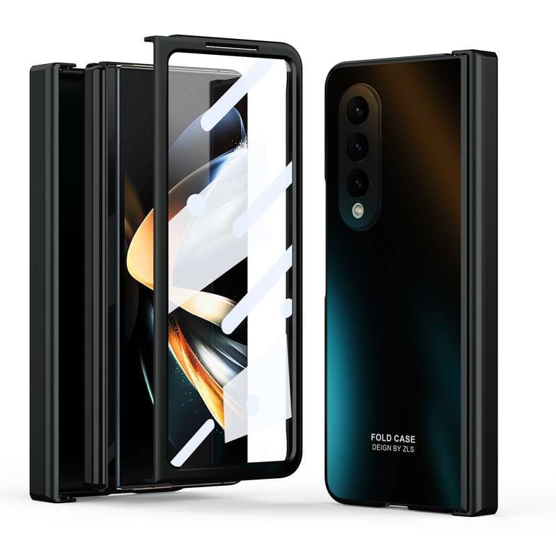 For Samsung Galaxy Z Fold4 5G Integrated Electroplating Folding All-inclusive Phone Case(Silver)
