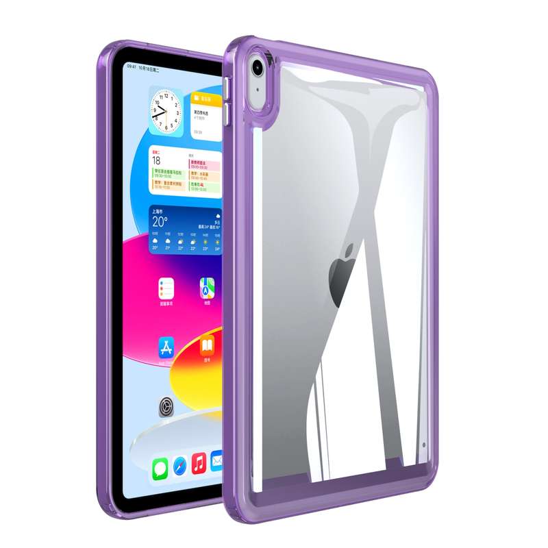For iPad 2025 / 2022 Transparent Acrylic Tablet Case(Black)