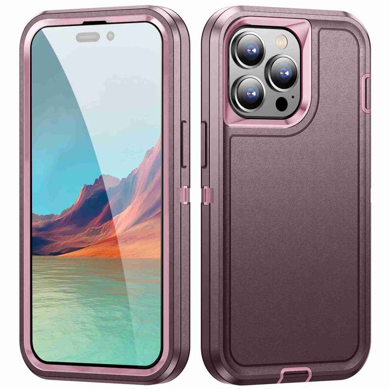 For iPhone 14 Pro Max Life Waterproof Rugged Phone Case(Black)