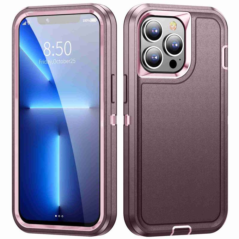 For iPhone 12 / 12 Pro Life Waterproof Rugged Phone Case(Dark Blue + Light Blue)