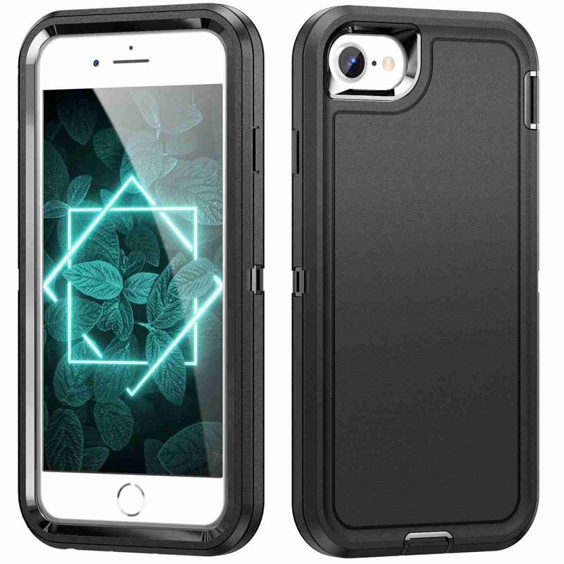 For iPhone SE 2022 / SE 2020 / 8 / 7 Life Waterproof Rugged Phone Case(Purple + Pink)