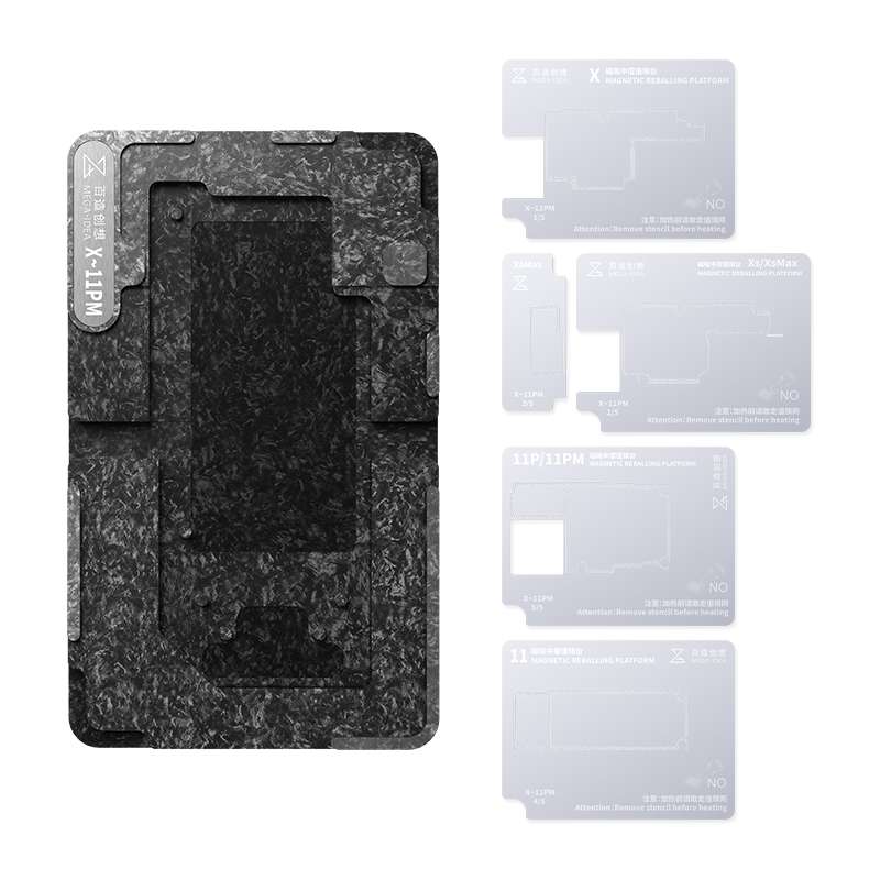 For iPhone X-11 Pro Max Qianli Mega-idea Multi-functional Middle Frame Positioning BGA Reballing Pla