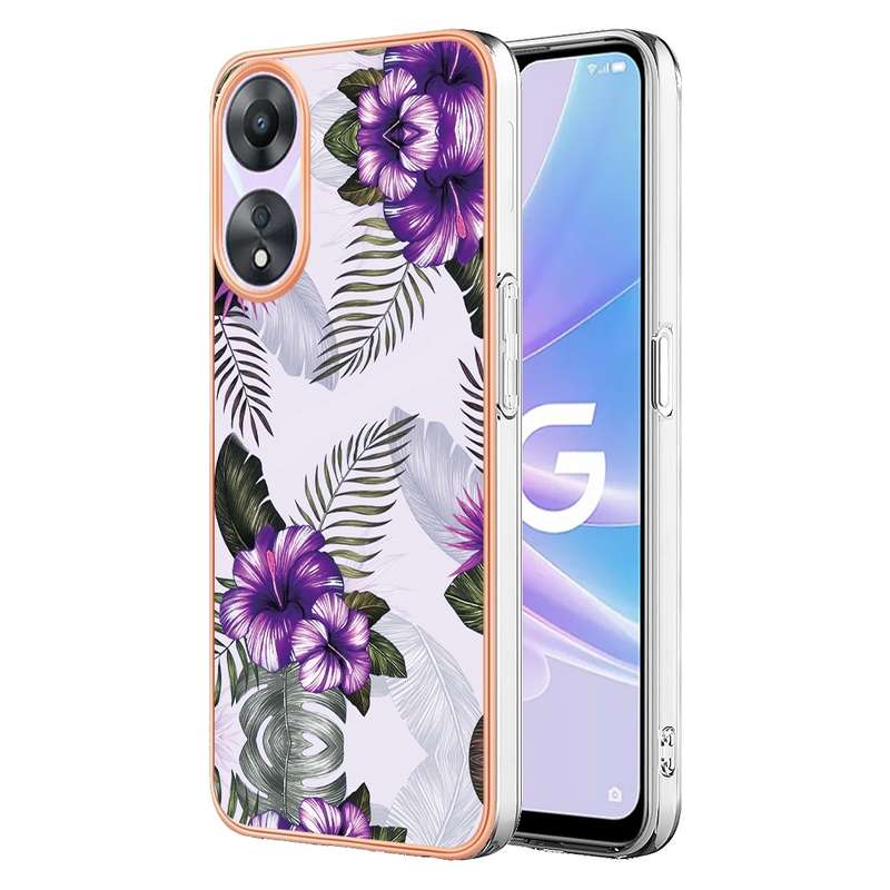 For OPPO A78/A58 Electroplating IMD TPU Phone Case(Colorful Scales)