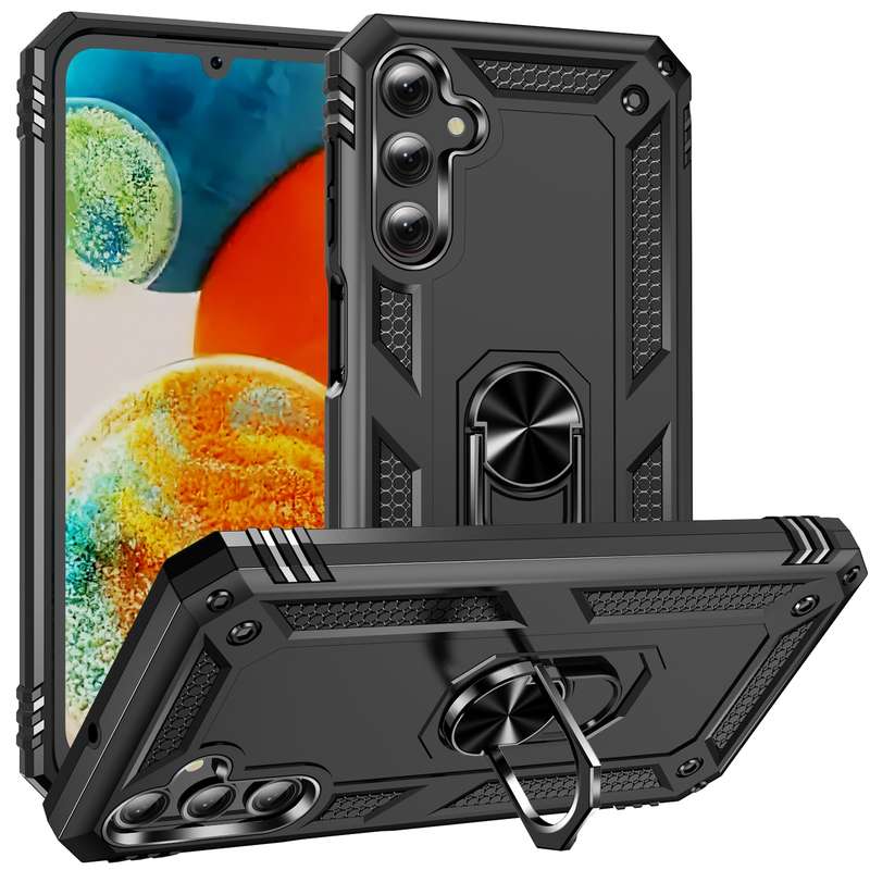 For Samsung Galaxy A24 4G Shockproof TPU + PC Phone Case(Black)