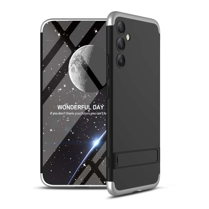 For Samsung Galaxy A34 5G GKK Three Stage Splicing Full Coverage PC Phone Case(Black)