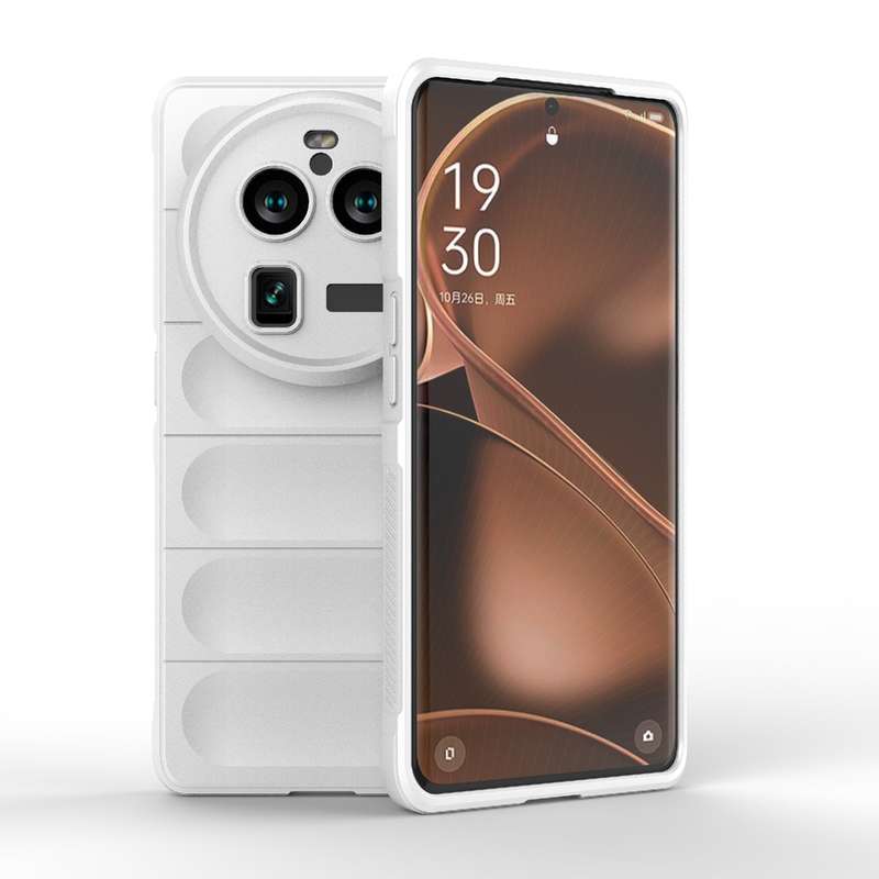 For OPPO Find X6 Pro 5G Magic Shield TPU + Flannel Phone Case(Grey)