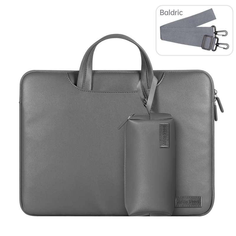 Waterproof PU Laptop Bag Inner Bag with Power Pack, Size:13 / 14 inch(Black)