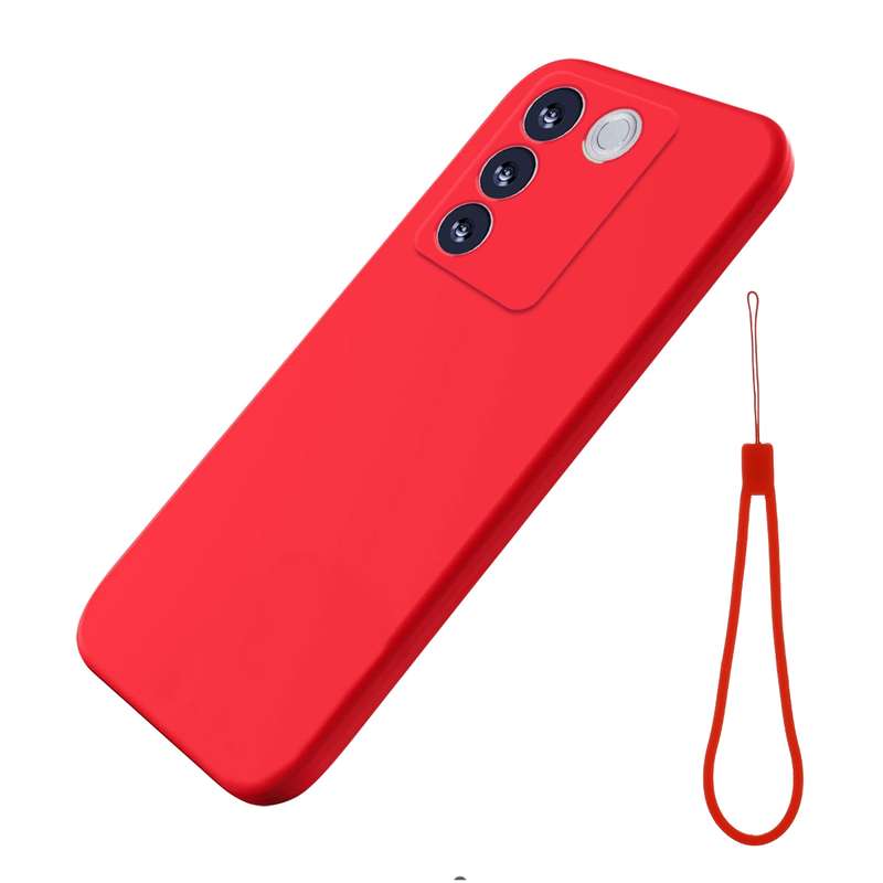 For vivo V27 / V27 Pro / S16 / S16 Pro Pure Color Liquid Silicone Shockproof Phone Case(Black)