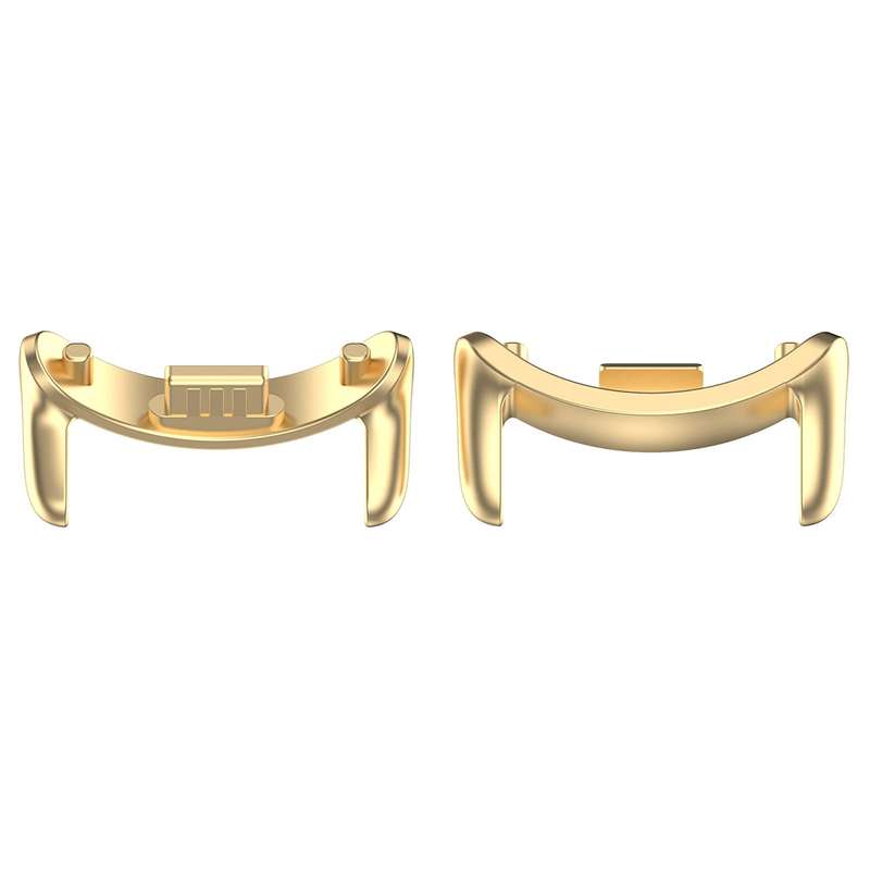 For Xiaomi Mi Band 8 1 Pair Stainless steel Metal Watch Band Connector(Silver)