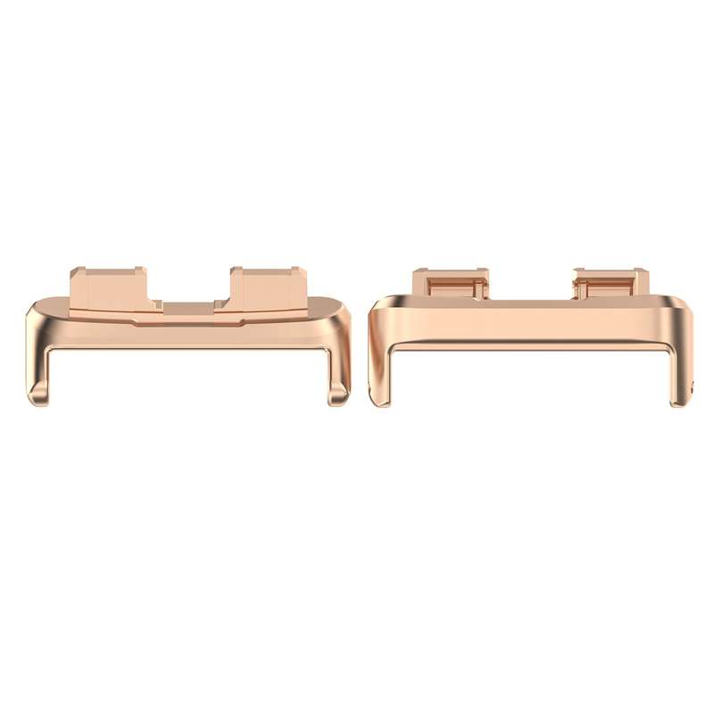 For Huawei Band 8 1 Pair Stainless Steel Metal Watch Band Connector(Silver)