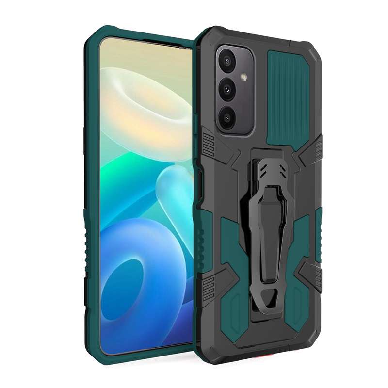 For Samsung Galaxy A24 4G Armor Warrior Shockproof PC + TPU Phone Case(Red)