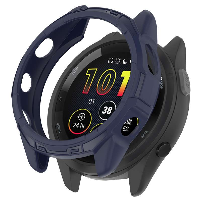 For Garmin Forerunner 265S Armor Hollow Watch Protective Case(Light Pink)