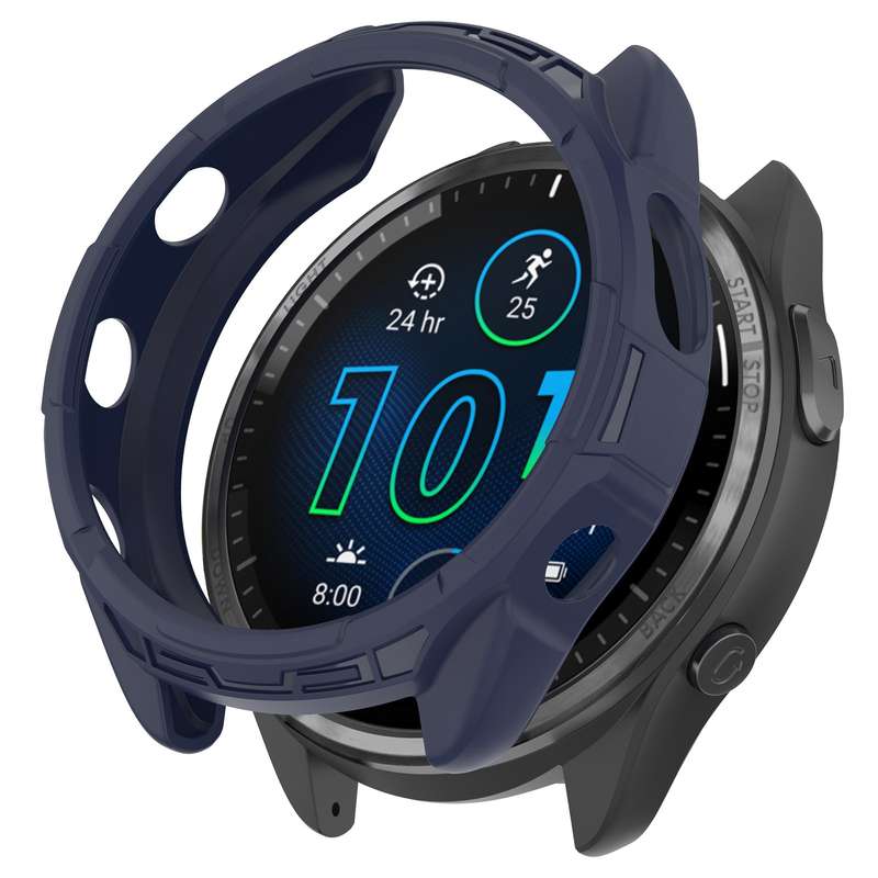 For Garmin Forerunner 965 Armor Hollow Watch Protective Case(Orange)