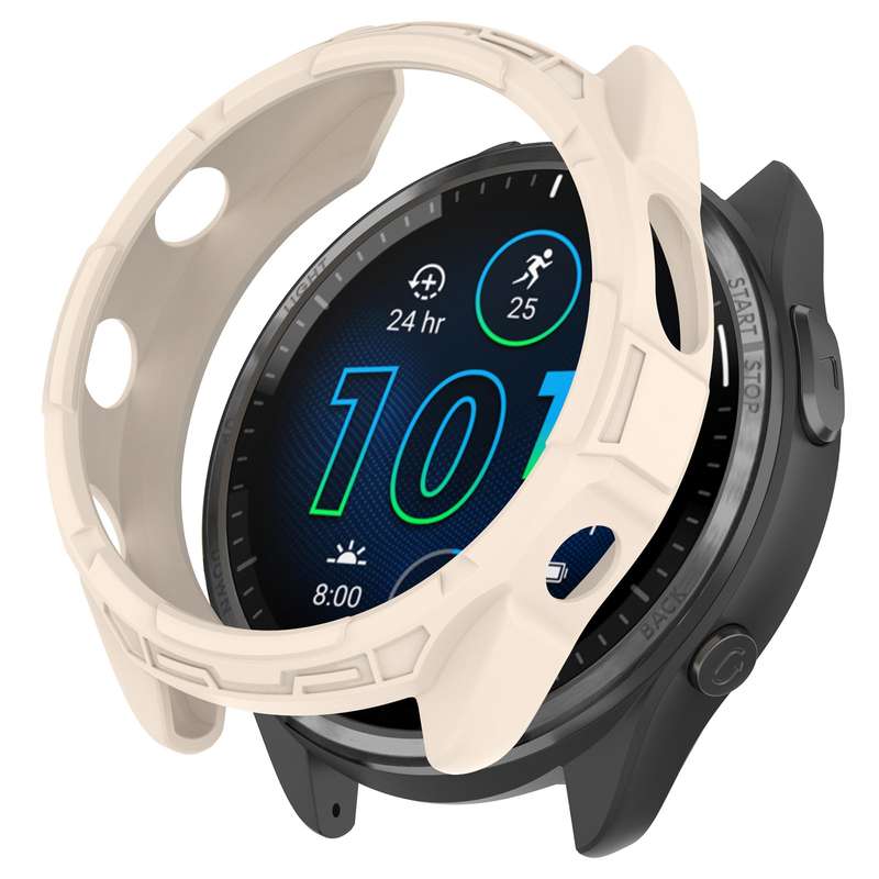 For Garmin Forerunner 965 Armor Hollow Watch Protective Case(Orange)