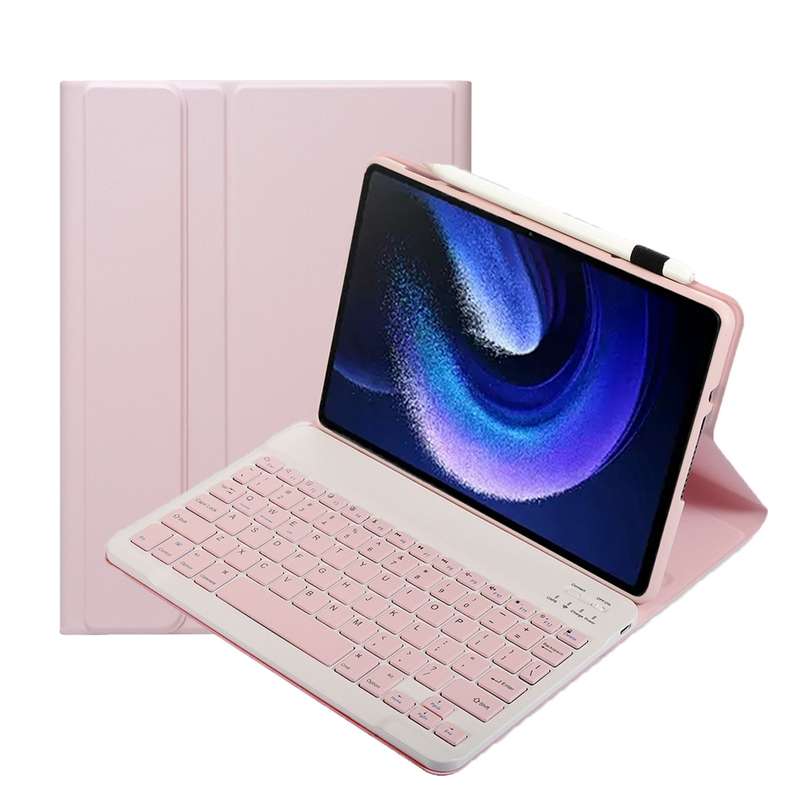 For Xiaomi Pad 6 / Pad 6 Pro A0N7 Lambskin Texture Ultra-thin Bluetooth Keyboard Leather Case(Black)