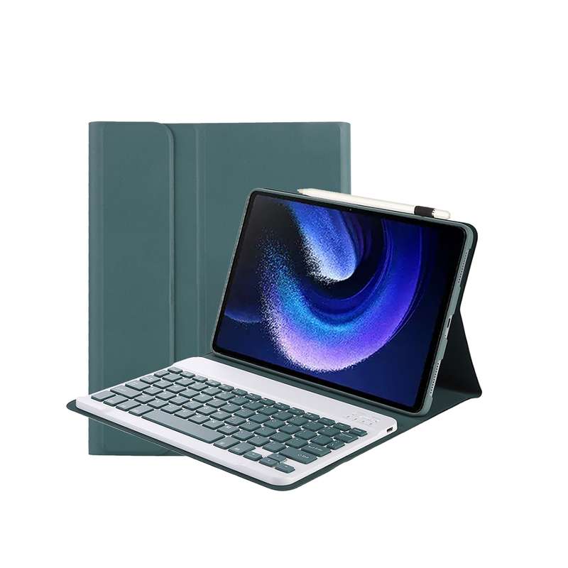 For Xiaomi Pad 6 / Pad 6 Pro A0N7 Lambskin Texture Ultra-thin Bluetooth Keyboard Leather Case(Black)