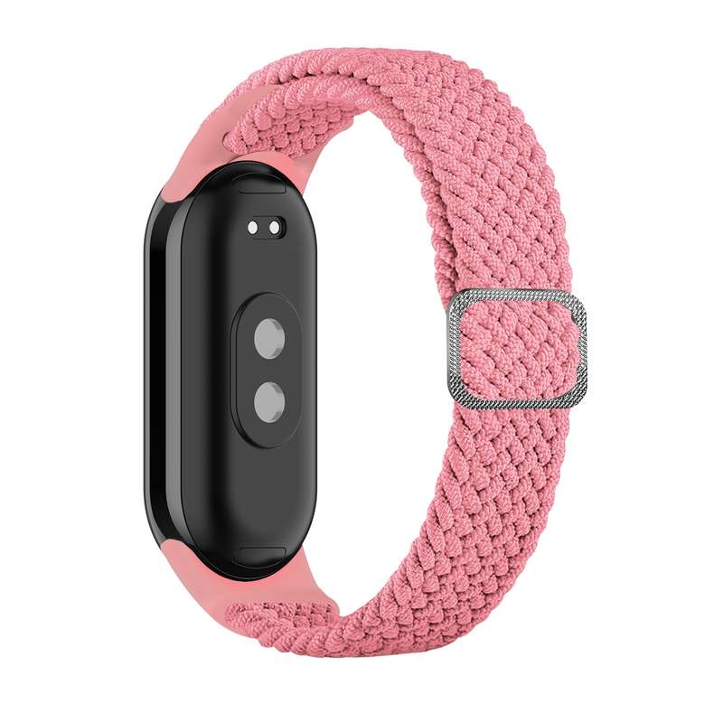For Xiaomi Mi Band 8 Adjustable Nylon Braided Elasticity Watch Band(Black)