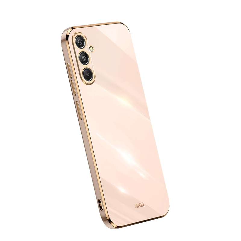 For Samsung Galaxy S23 FE 5G XINLI Straight Edge 6D Electroplate TPU Phone Case(Hawthorn Red)