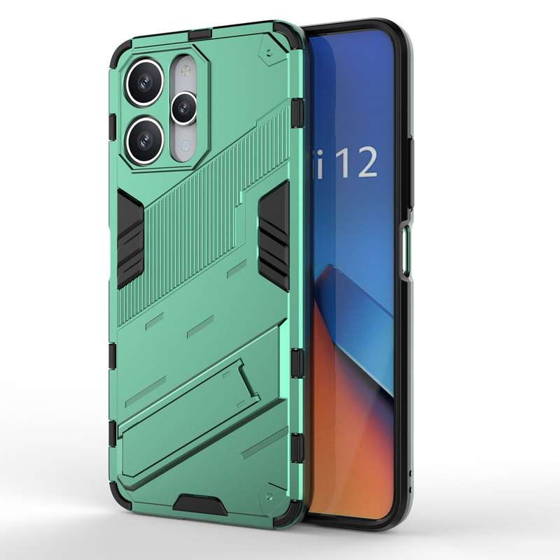 For Xiaomi Redmi 12 4G Punk Armor 2 in 1 PC + TPU Phone Case(Black)
