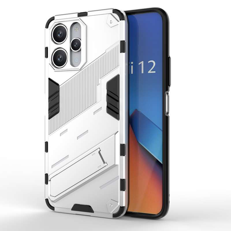 For Xiaomi Redmi 12 4G Punk Armor 2 in 1 PC + TPU Phone Case(Black)