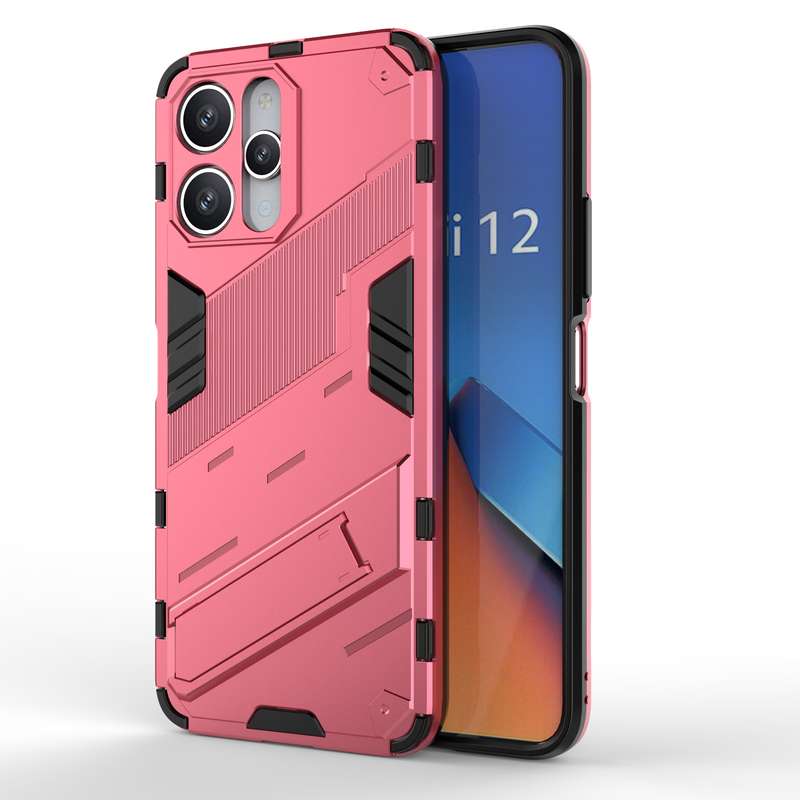 For Xiaomi Redmi 12 4G Punk Armor 2 in 1 PC + TPU Phone Case(Black)