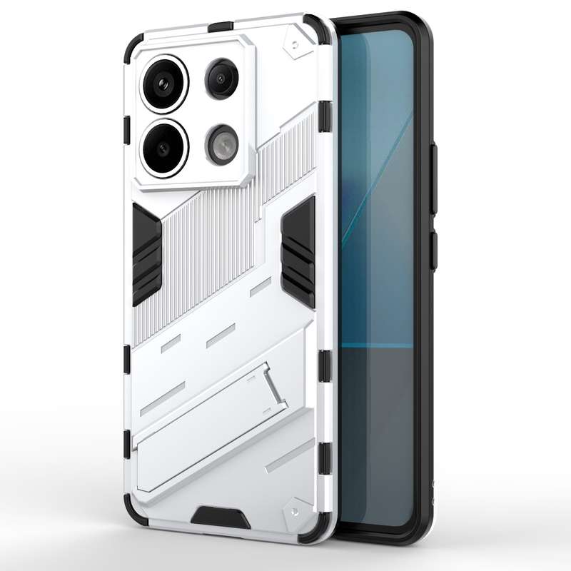For Xiaomi Redmi Note 13 Pro+ 5G Punk Armor 2 in 1 PC + TPU Phone Case(White)
