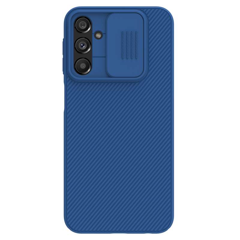 For Samsung Galaxy A24 4G NILLKIN Black Mirror Series Camshield PC Phone Case(Blue)