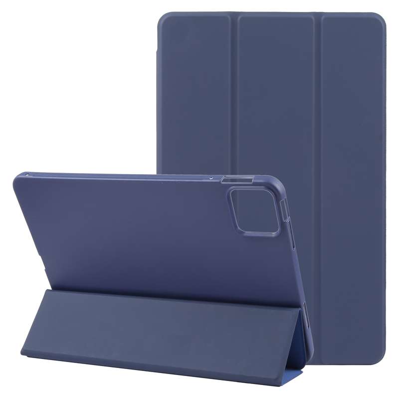 For Xiaomi Pad 6 / Pad 6 Pro Three-fold Holder Flip Tablet Leather Case(Black)