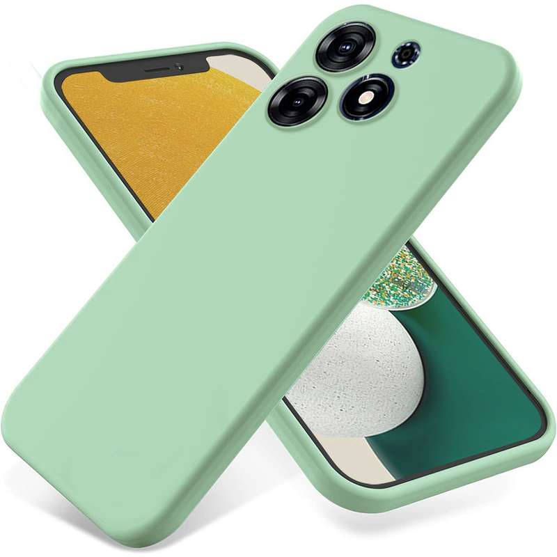 For Tecno Spark 10 Pro 4G Pure Color Liquid Silicone Shockproof Phone Case(Green)