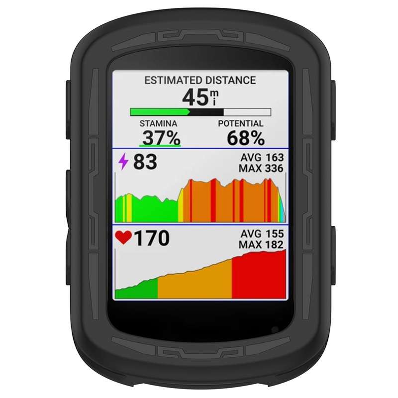 For Garmin Edge 840 / Edge 540 Stopwatch Armor Silicone Protective Case(Midnight Blue)