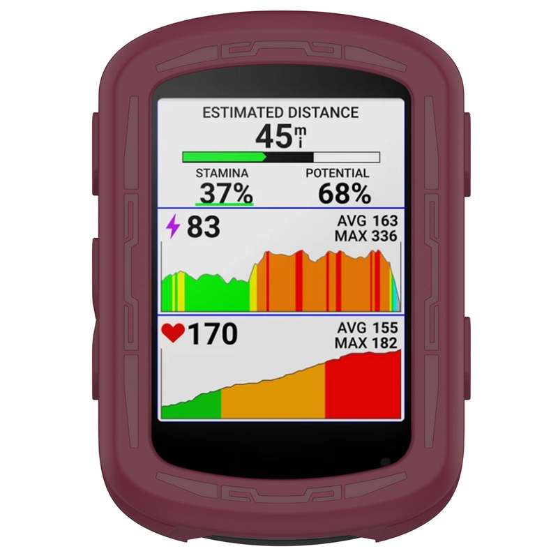 For Garmin Edge 840 / Edge 540 Stopwatch Armor Silicone Protective Case(Midnight Blue)