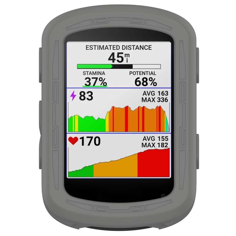 For Garmin Edge 840 / Edge 540 Stopwatch Armor Silicone Protective Case(Midnight Blue)