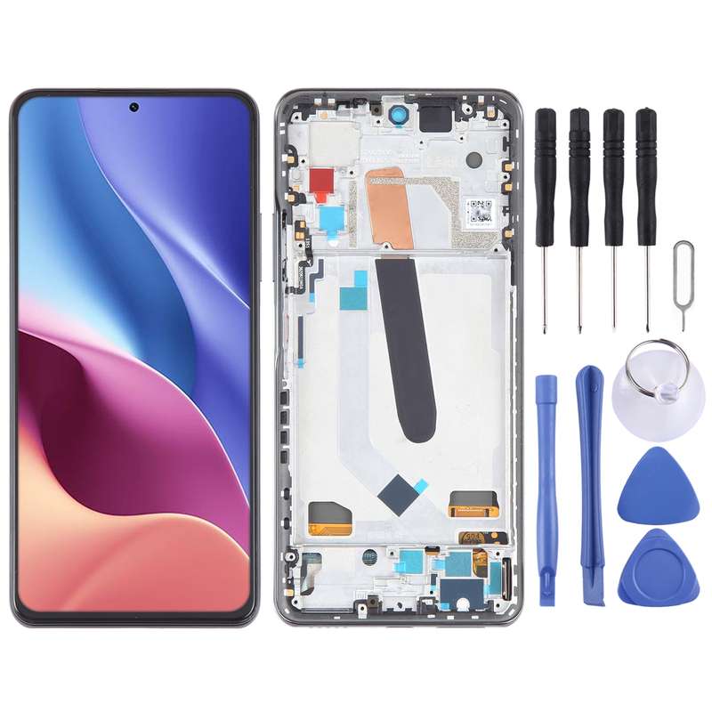 OLED LCD Screen For Xiaomi Redmi K40 Pro+ Digitizer Full Assembly with Frame(Black)