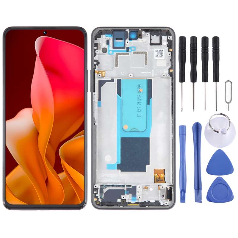 For Xiaomi 11i HyperCharge 5G LCD Screen Digitizer Full Assembly with Frame(Black)