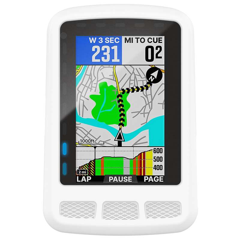 For Wahoo Elemnt Roam WFCC4 Stopwatch Silicone Protective Case(Black)