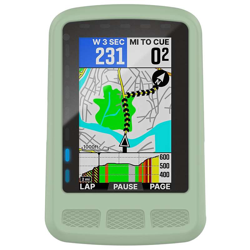 For Wahoo Elemnt Roam WFCC4 Stopwatch Silicone Protective Case(Black)