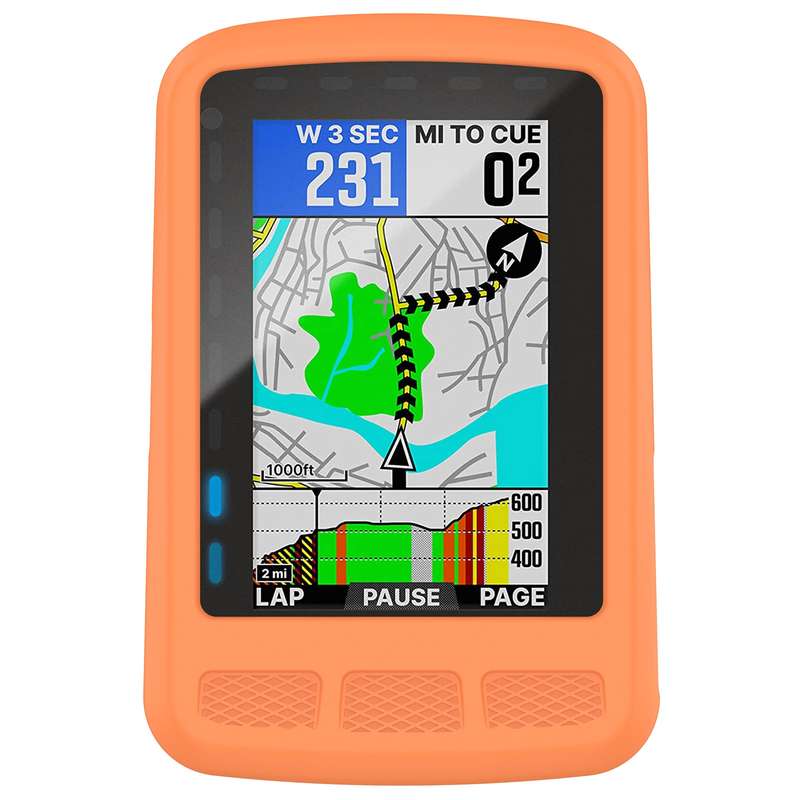 For Wahoo Elemnt Roam WFCC4 Stopwatch Silicone Protective Case(Black)