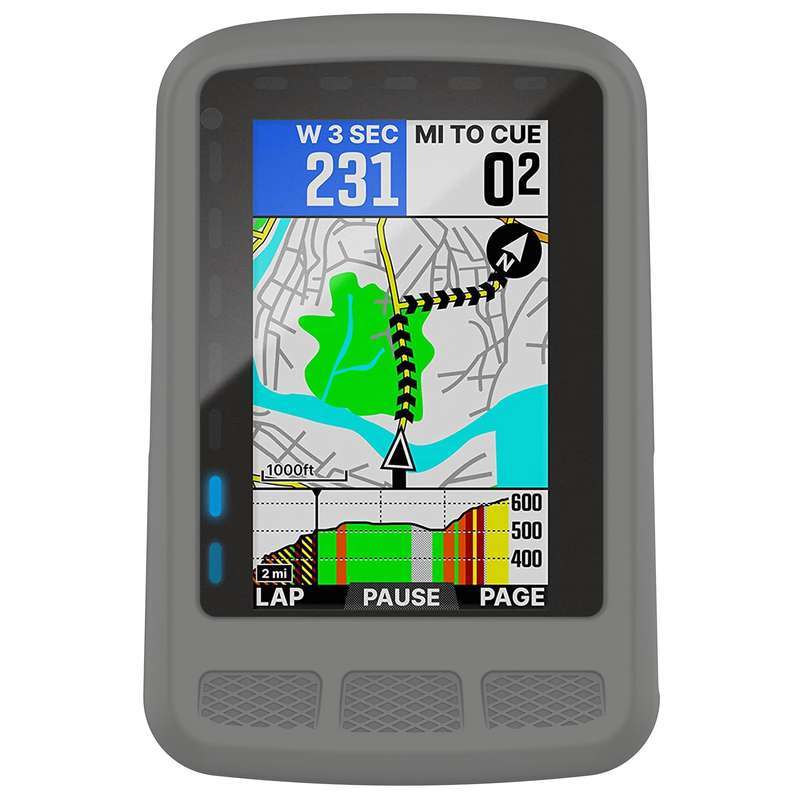 For Wahoo Elemnt Roam WFCC4 Stopwatch Silicone Protective Case(Black)