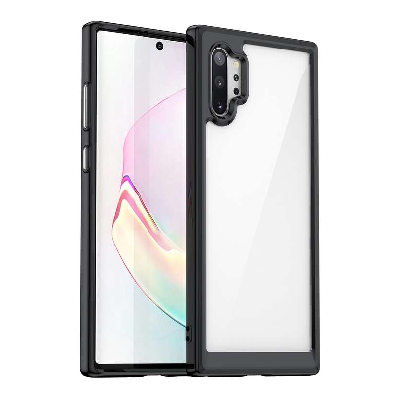 For Samsung Galaxy Note10+ 5G Colorful Series Acrylic + TPU Phone Case(Transparent)