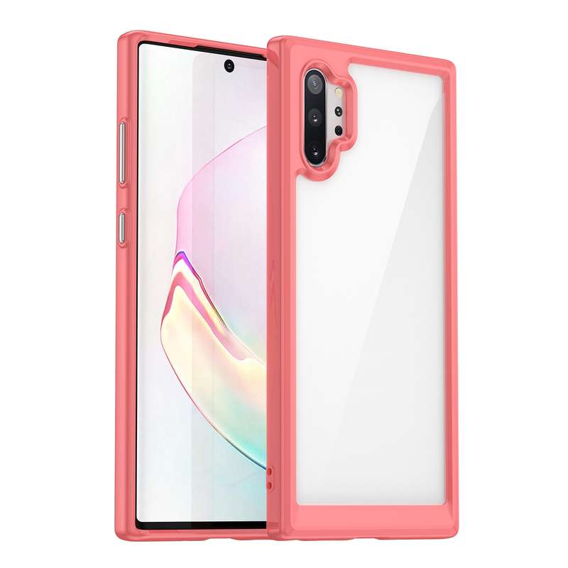For Samsung Galaxy Note10+ 5G Colorful Series Acrylic + TPU Phone Case(Transparent)