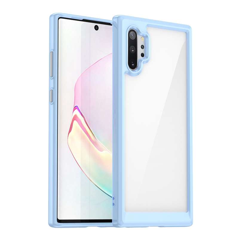 For Samsung Galaxy Note10+ 5G Colorful Series Acrylic + TPU Phone Case(Transparent)