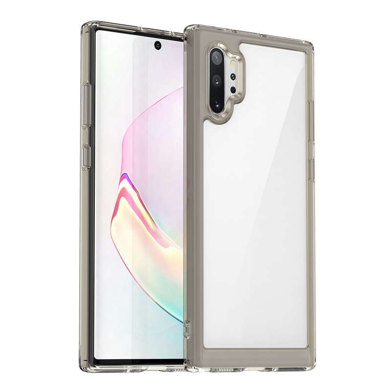For Samsung Galaxy Note10+ 5G Colorful Series Acrylic + TPU Phone Case(Transparent)
