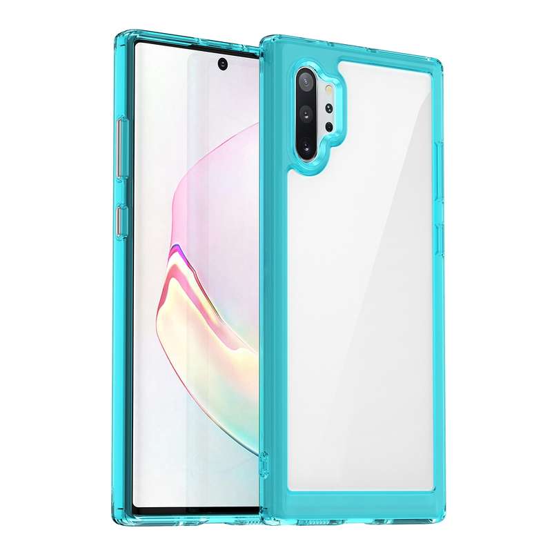 For Samsung Galaxy Note10+ 5G Colorful Series Acrylic + TPU Phone Case(Transparent)