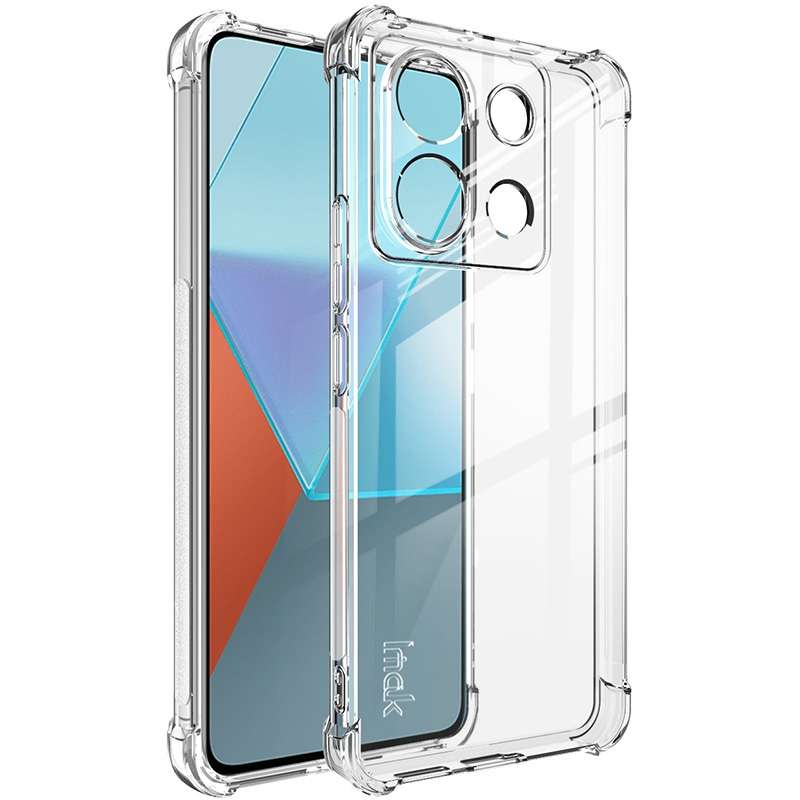 For Xiaomi Redmi Note 13 Pro 5G imak Shockproof Airbag TPU Phone Case(Transparent Black)